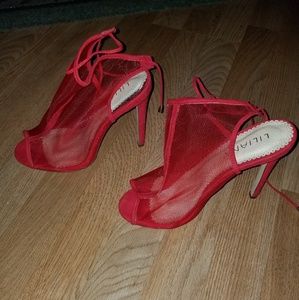 Red stiletto heels